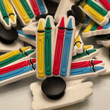 Crayons Shoe Charm