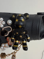 Large Teddy Bear (Black) Bitz Shoe Charm