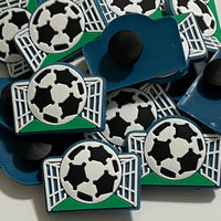 Soccer Ball and Net Croc Shoe Charm