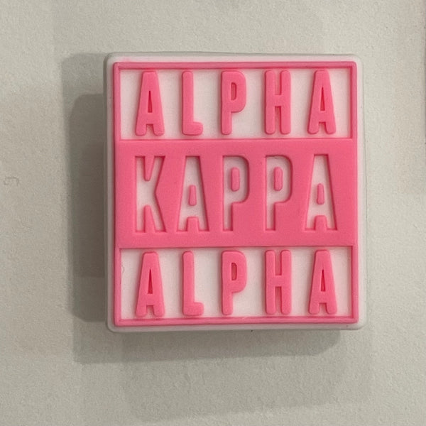 Alpha Kappa Alpha (Pink) Shoe Charm