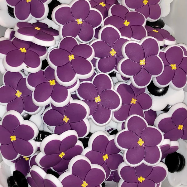 Purple Flower (Violet) Croc Shoe Charm