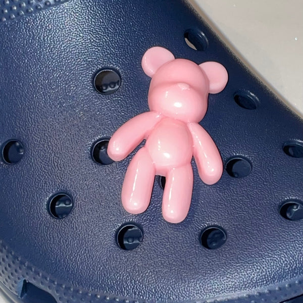 Pink Bear Bitz Shoe Charm